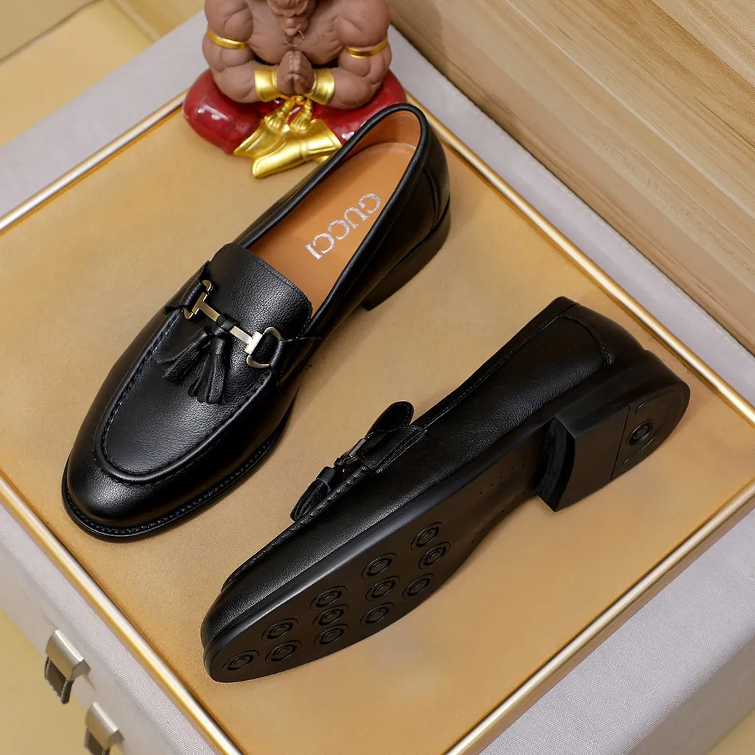 Men's men's shoes💰480💰💰🎩🎩🔥🔥Gucci GUCCI official website men's business formal leather shoes updated💥Hong Kong counters synchronize new styles💥completely one-to-one replica shipment👍zero gap in counter quality 0⃣️all made of imported cowhide with original hardware buckles➕🐂leather lining, color, code matching 38-45(46.Customized)
